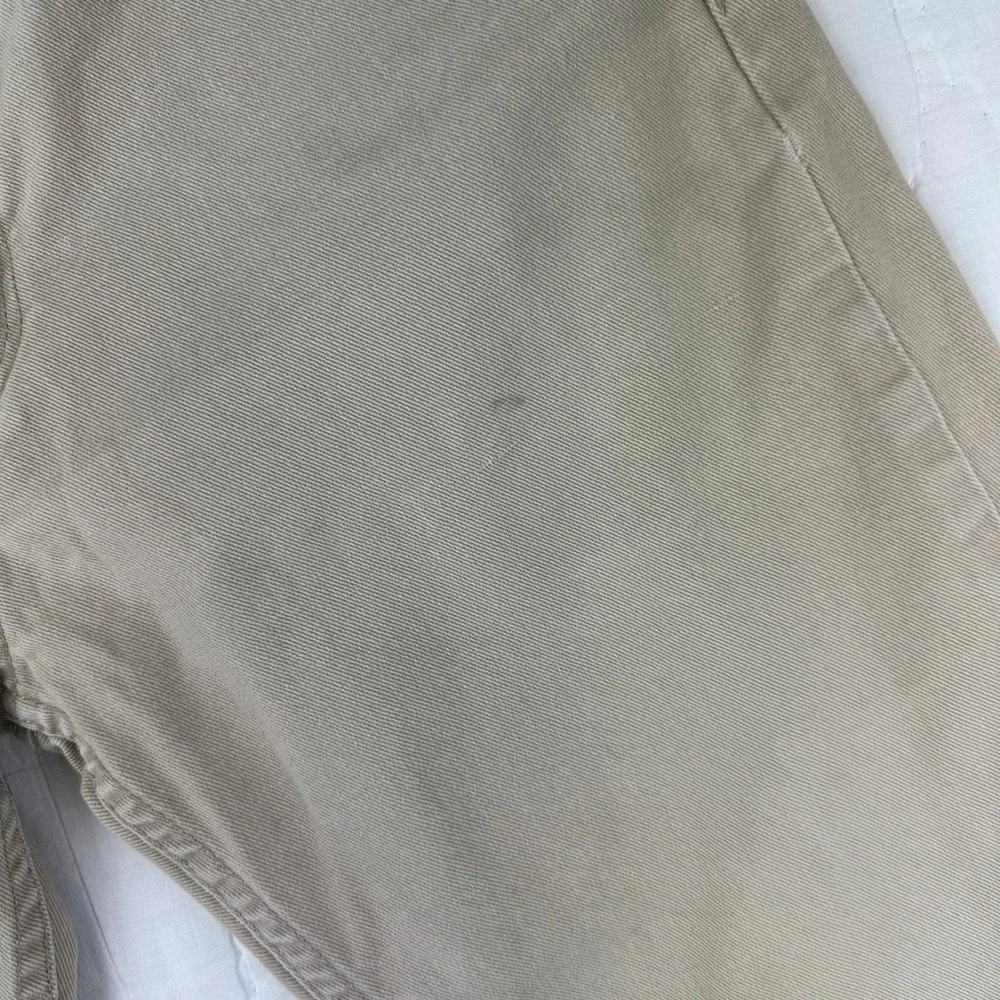 Levi Strauss Pants Mens 511 Slim 32x32 Khaki Tan Distressed Chino Cotton Stretch